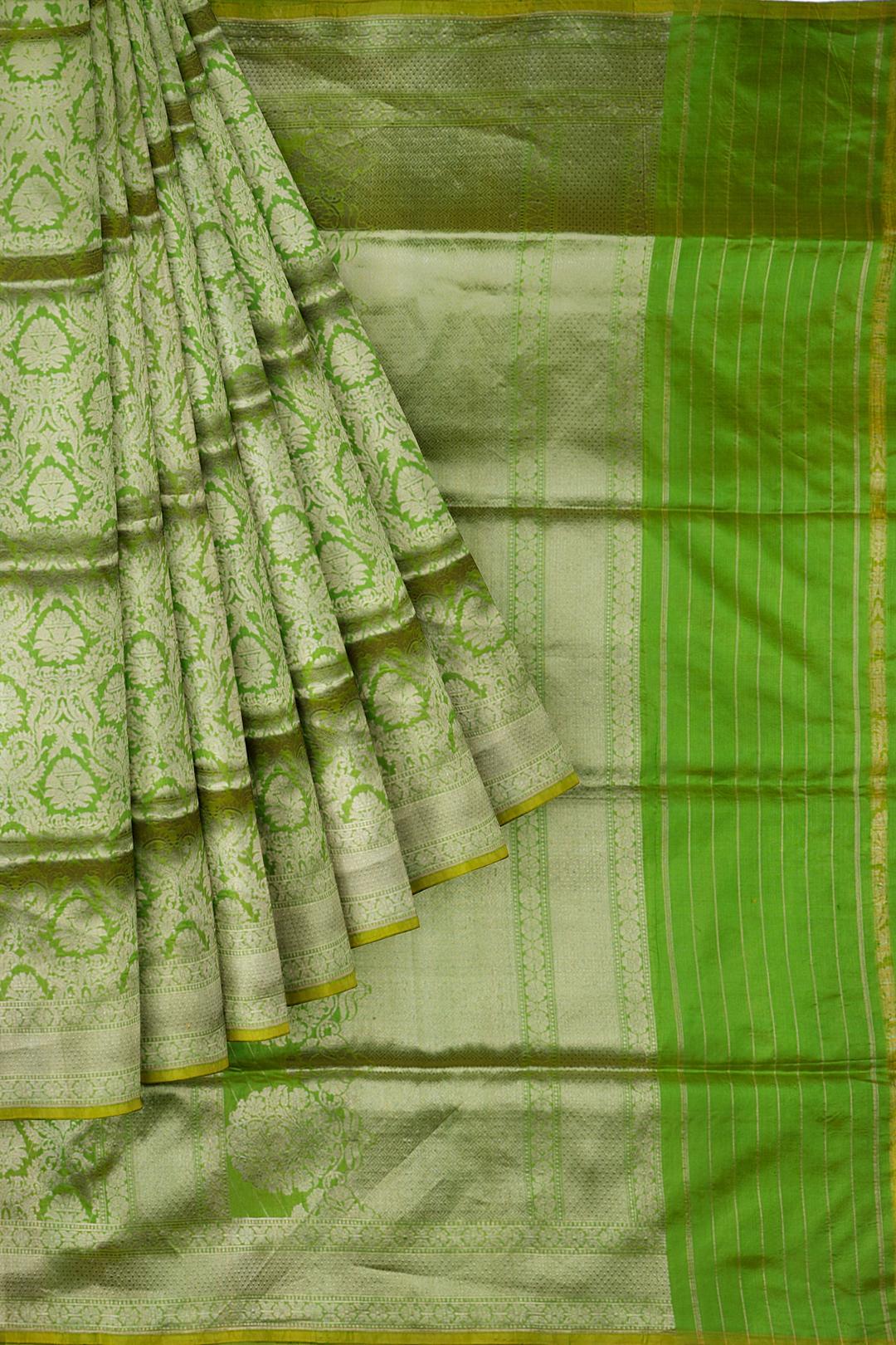 Green Woven Banaras Saree ES0476