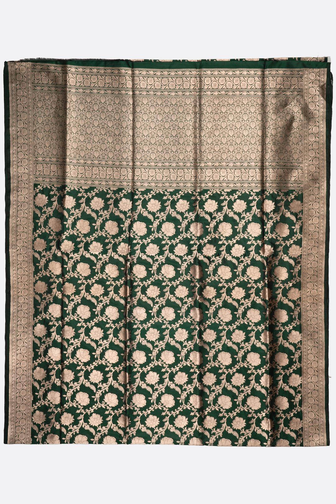 Green Woven Banaras Saree F00209