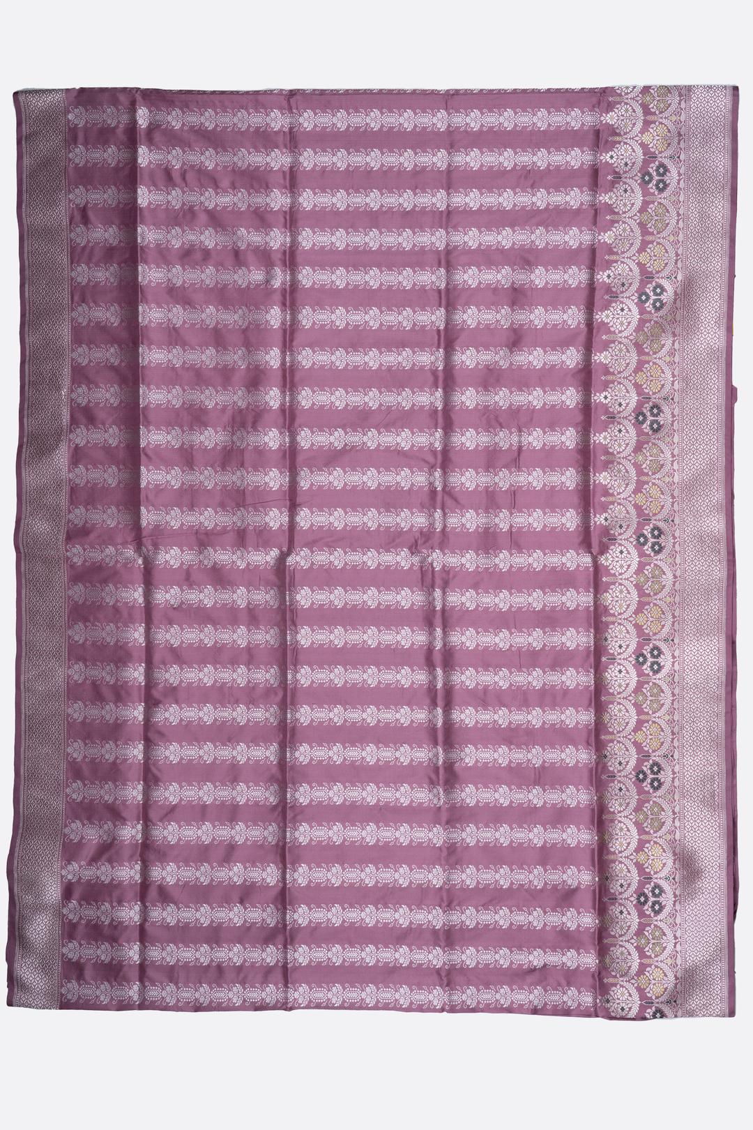 Onion Pink Woven Banaras Saree F00201