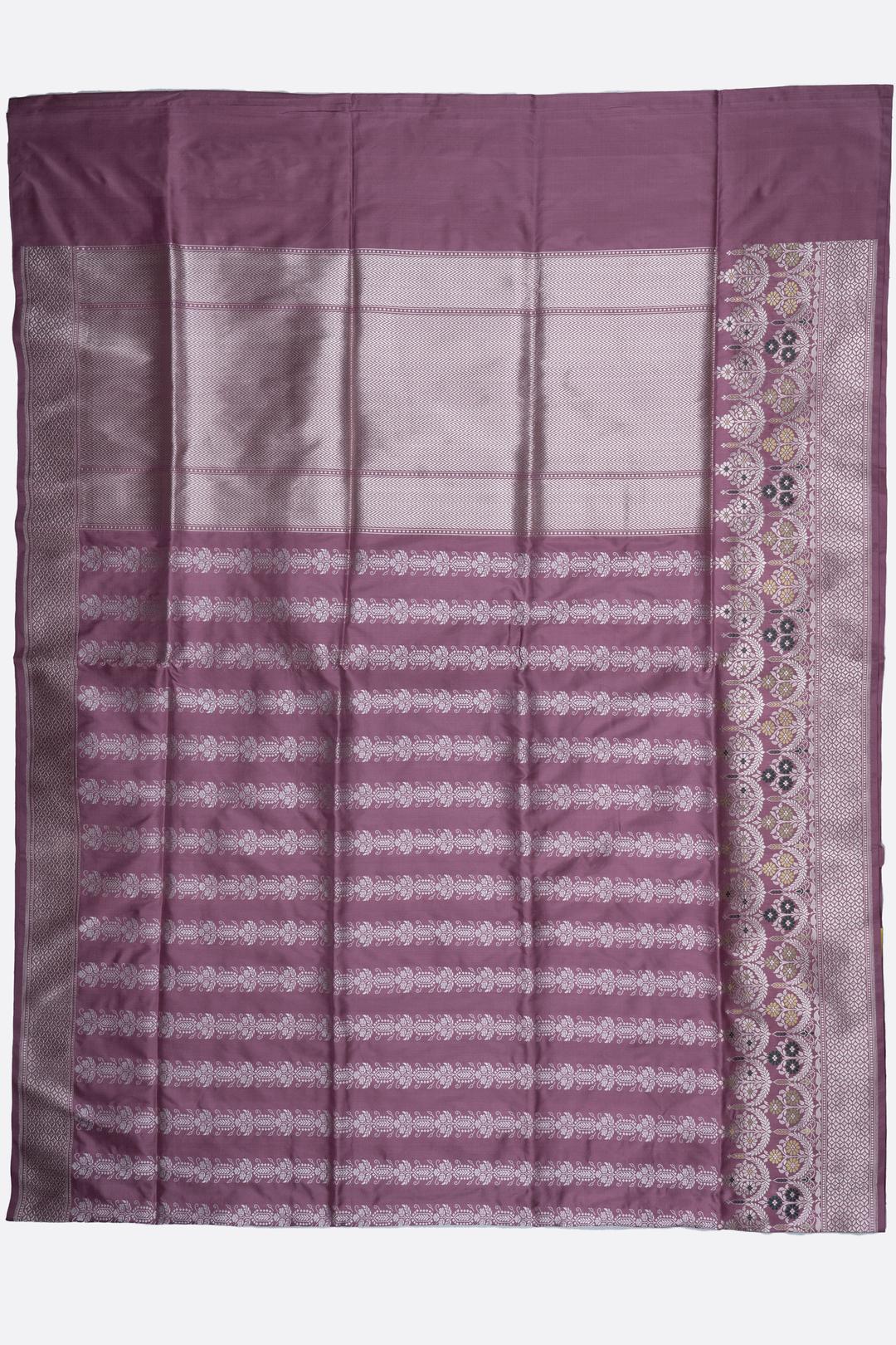 Onion Pink Woven Banaras Saree F00201