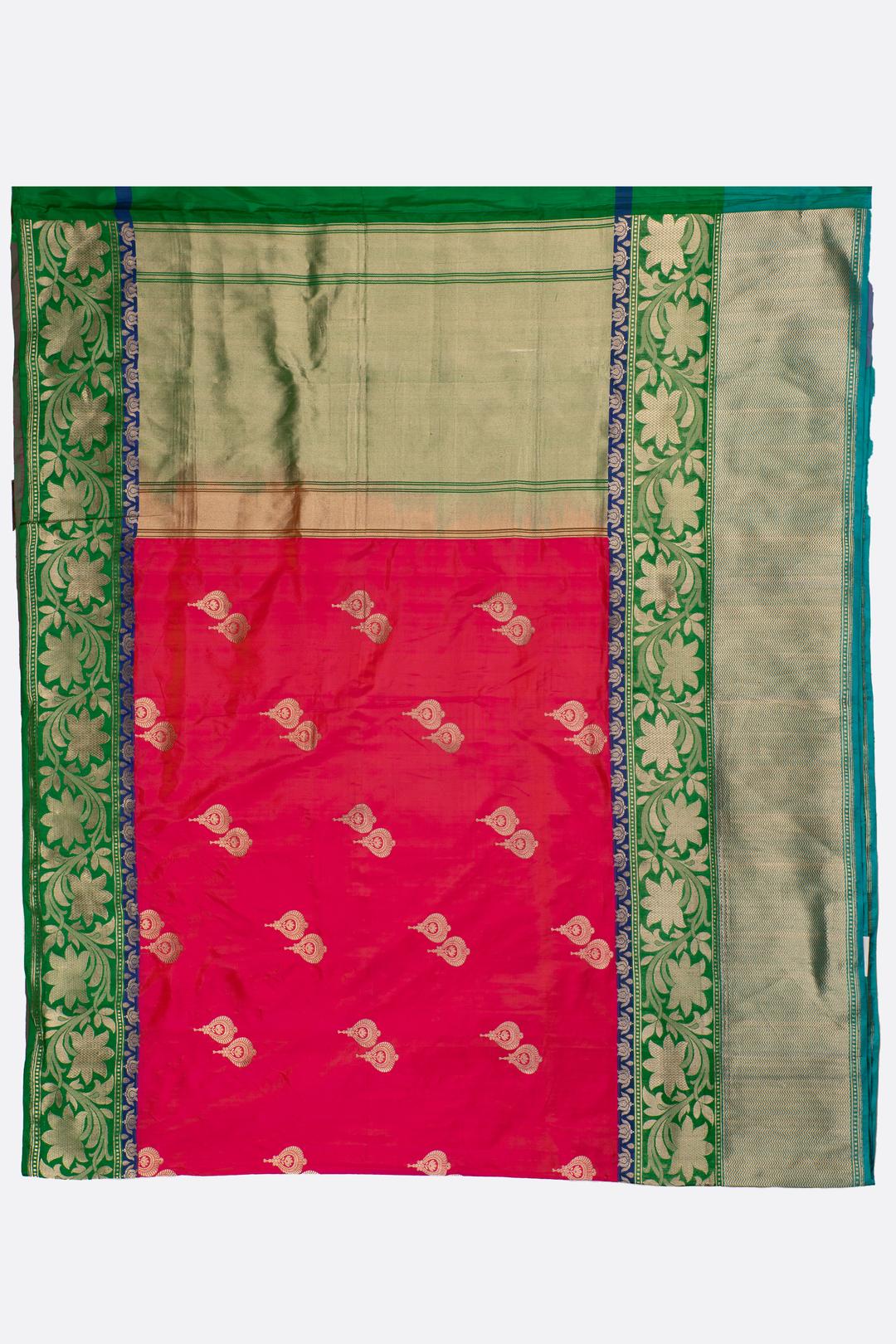 Pink Woven Banaras Saree BS0988