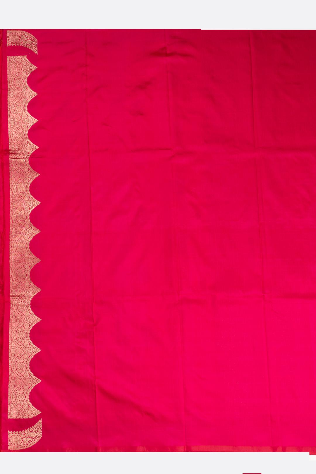 Pink Woven Banaras Saree F00443