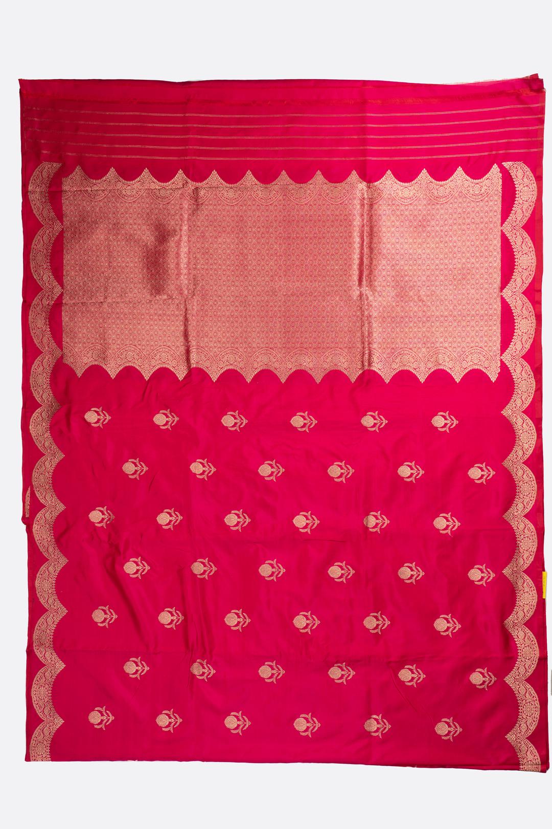 Pink Woven Banaras Saree F00443