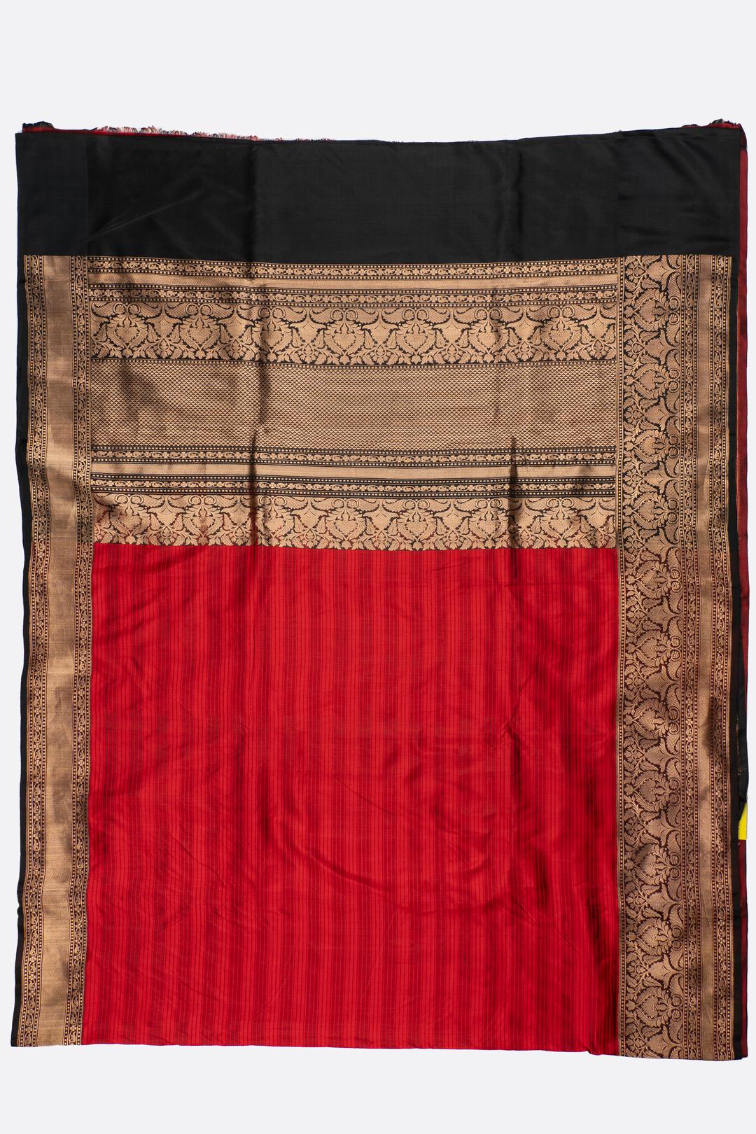 Red Woven Banaras Saree AB0717