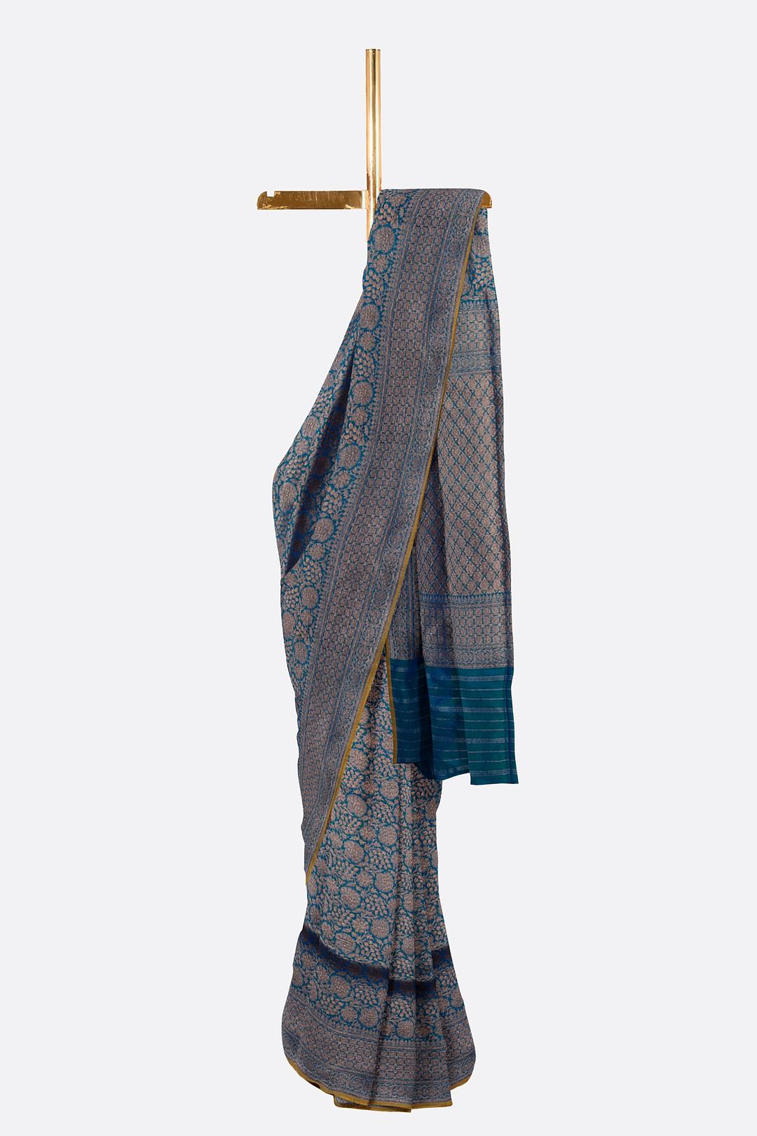 Royal Blue Woven Banaras Saree ES0474