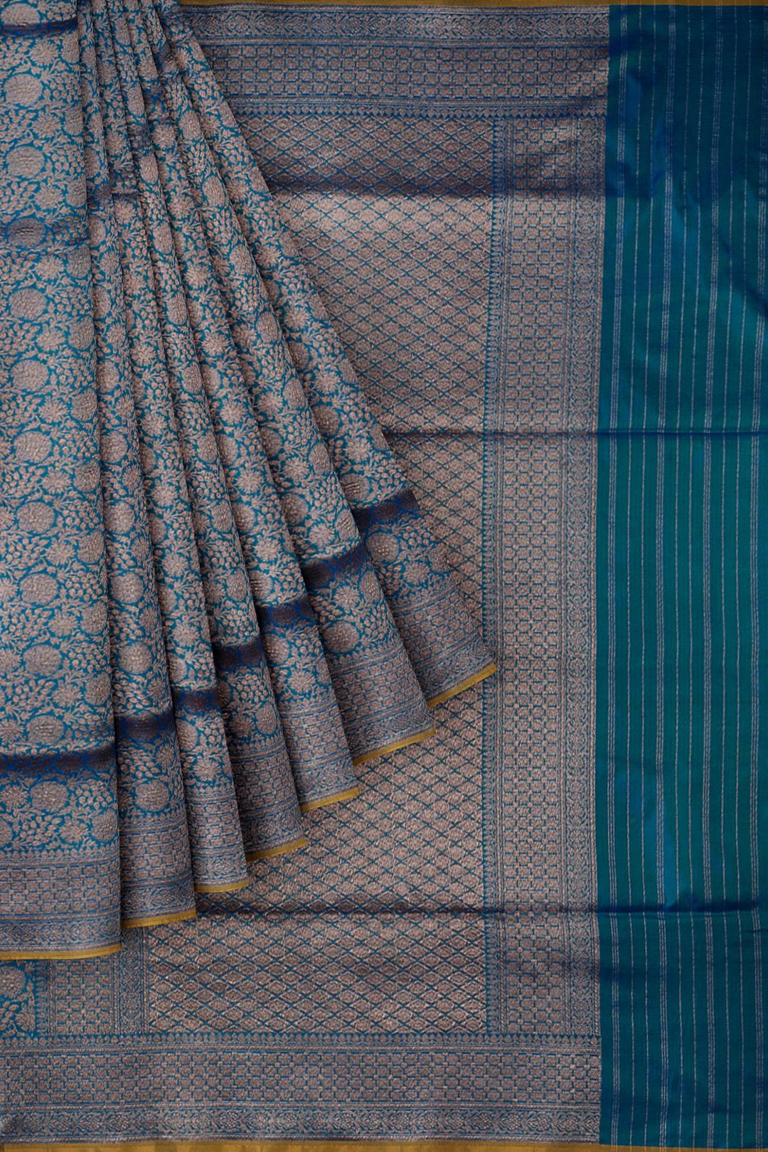 Royal Blue Woven Banaras Saree ES0474