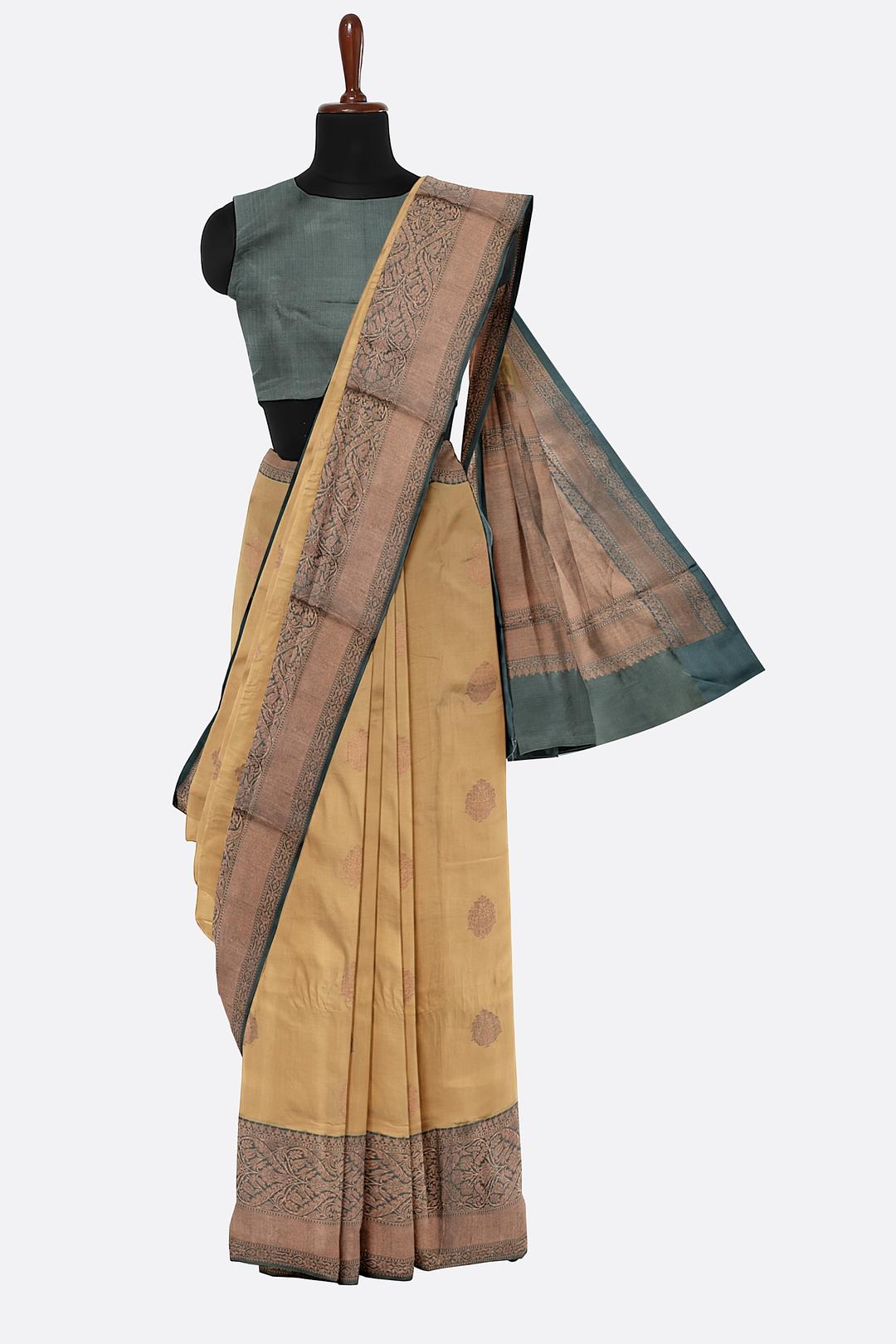 Sandal Woven Banaras Saree BS0974